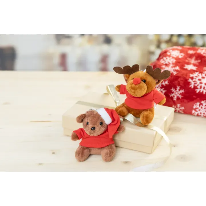 Plush Christmas reindeer keyring - AP800053 (ANDA#1XX)